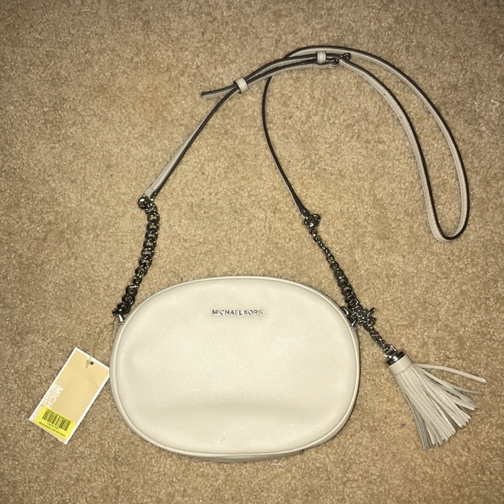 Light grey Michael Kors cross body bag